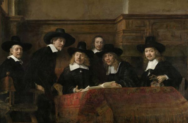 Rembrandt, De Staalmeesters, 1661