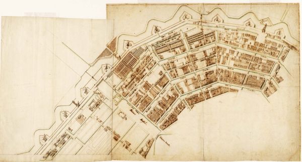 De Vierde Uitleg. Tekening Jacob Bosch, 1679