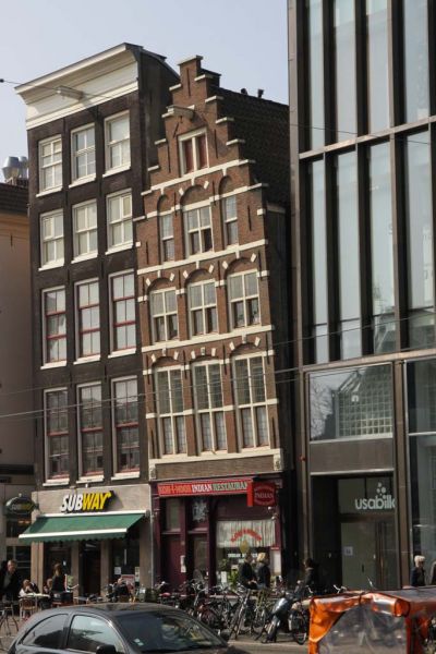 De gevel staat op vlucht