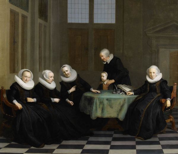 De regentessen van het Burgerweeshuis, Jacob Adriaensz Backer, ca. 1633/34