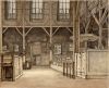 Interieur vóór de verfraaiing van 1840. Tekening van Gerrit Lamberts, 1818 Interieur vóór de verfraaiing van 1840. Tekening van Gerrit Lamberts, 1818