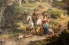 Detail van ��n van de beschilderde behangsels. (&copy; Walther Schoonenberg)