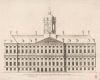 Ontwerptekening van de voorgevel. Dancker Danckerts (mogelijk), naar Jacob Vennekool, naar Jacob van Campen Ontwerptekening van de voorgevel. Dancker Danckerts (mogelijk), naar Jacob Vennekool, naar Jacob van Campen
