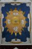 Stucplafond in de lantaarn van het kapelletje (&copy; Walther Schoonenberg)