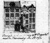 Gevel ontworpen door Vingboons in 1671 op een tekening van na 1793