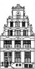 Herengracht 100. Tekening uit het Grachtenboek van Caspar Philips