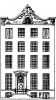 Herengracht 10. Tekening uit het Grachtenboek van Caspar Philips.