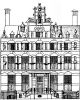 Herengracht 182. Tekening uit het Grachtenboek van Caspar Philips.