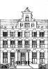 Herengracht 22-24. Tekening uit het Grachtenboek van Caspar Philips