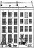 Herengracht 252-254. Tekening uit het Grachtenboek van Caspar Philips
