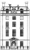 Herengracht 444. Tekening uit het Grachtenboek van Caspar Philips.