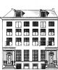 Herengracht 528-530. Tekening uit het Grachtenboek van Caspar Philips