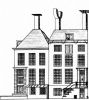 Thorbeckeplein 17-19 / Herengracht 563. Tekening uit het Grachtenboek van Caspar Philips. Thorbeckeplein 17-19 / Herengracht 563. Tekening uit het Grachtenboek van Caspar Philips.