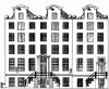 Herengracht 598-600. Tekening uit het Grachtenboek van Caspar Philips.