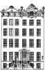 Herengracht 62 en 60. Tekening uit het Grachtenboek van Caspar Philips