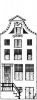 Herengracht 607. Tekening uit het Grachtenboek van Caspar Philips