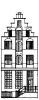 Herengracht 95. Tekening uit het Grachtenboek van Caspar Philips. Herengracht 95. Tekening uit het Grachtenboek van Caspar Philips.