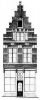 Restauratievoorstel van Bureau Monumentenzorg uit 1967 (niet uitgevoerd).