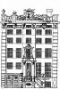 Keizersgracht 216. Tekening uit het Grachtenboek van Caspar Philips.