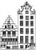 Keizersgracht 266 en 264. Tekening uit het Grachtenboek van Caspar Philips