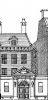 Keizersgracht 384. Tekening uit het Grachtenboek van Caspar Philips.
