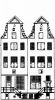 Keizersgracht 531-533. Tekening uit het Grachtenboek van Caspar Philips