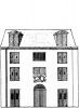 Keizersgracht 635. Tekening uit het Grachtenboek van Caspar Philips.