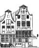 Keizersgracht 707-709. Tekening uit het Grachtenboek van Caspar Philips.