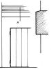 17de-eeuws basement en cordonband. Tekening T. Rouwhorst