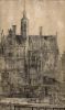 Huis met het torentje. Tekening Jan Abrahamsz. Beerstraaten, 1650