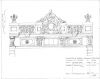 E�n van de varianten van de reconstructie van de attiek. Tekening Neil Kesper 1999