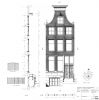 Restauratietekening van de voorgevel, Bureau Monumentenzorg