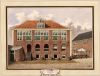 Het doolhofgebouw op een aquarel van J.M.A. Rieke uit 1862 Het doolhofgebouw op een aquarel van J.M.A. Rieke uit 1862