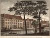 Het Luthers Weeshuis in 1787. Tekening van Caspar Philips Jacobsz. (Lauriergracht 116)