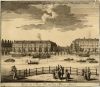 Het Diaconie Oude Vrouwen- en Mannenhuis, Amstel 51, tussen links de Nieuwe Herengracht en rechts de Nieuwe Keizersgracht. Geheel rechts: Amstel 53-61. Het Diaconie Oude Vrouwen- en Mannenhuis, Amstel 51, tussen links de Nieuwe Herengracht en rechts de Nieuwe Keizersgracht. Geheel rechts: Amstel 53-61.