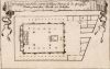 Plattegrond. Verzamelprent t.g.v. de inwijding van de Portugese Synagoge Plattegrond. Verzamelprent t.g.v. de inwijding van de Portugese Synagoge
