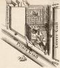 Het Oude Doolhof op een gravure van W. Hekking jr. uit ca. 1862, naar de plattegrond van Balthasar Florisz uit 1625