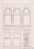 Keizersgracht 554. Bouwtekening van de ondergevel, ca. 1900 (onbekende architect)