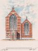 Presentatietekening van de restauratie van 1891