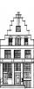 Brouwersgracht 70. Tekening uit het Grachtenboek van Caspar Philips