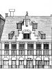 Brouwersgracht 130-134. Tekening uit het Grachtenboek van Caspar Philips