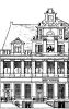 Herengracht 202-204. Tekening uit het Grachtenboek van Caspar Philips.