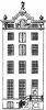 Herengracht 317. Tekening uit het Grachtenboek van Caspar Philips