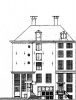 Herengracht 424. Tekening uit het Grachtenboek van Caspar Philips