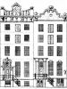 Herengracht 435-437. Tekening uit het Grachtenboek van Caspar Philips