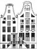 Herengracht 467-469. Tekening uit het Grachtenboek van Caspar Philips