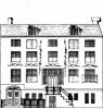 Herengracht 576. Tekening uit het Grachtenboek van Caspar Philips