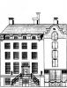 Herengracht 586. Tekening uit het Grachtenboek van Caspar Philips