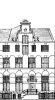 Keizersgracht 213. Tekening uit het Grachtenboek van Caspar Philips