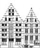 Keizersgracht 218. Tekening uit het Grachtenboek van Caspar Philips